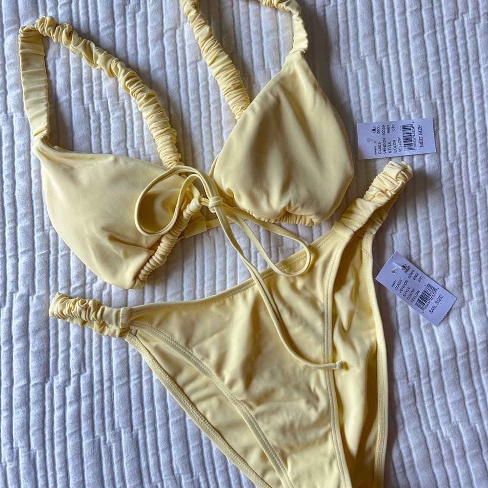 PacSun Light Yellow Bikini Set